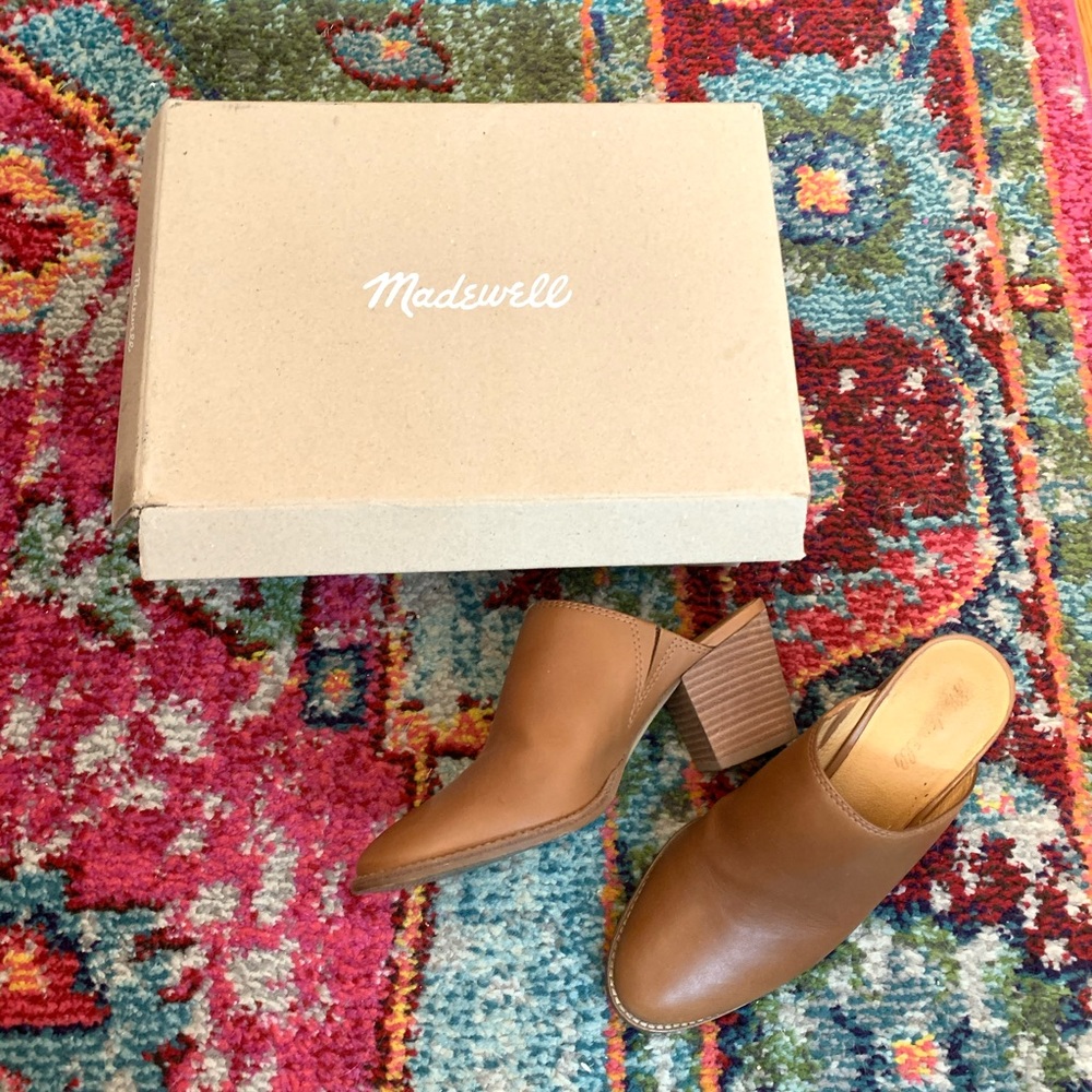 Madewell brown mules shoes